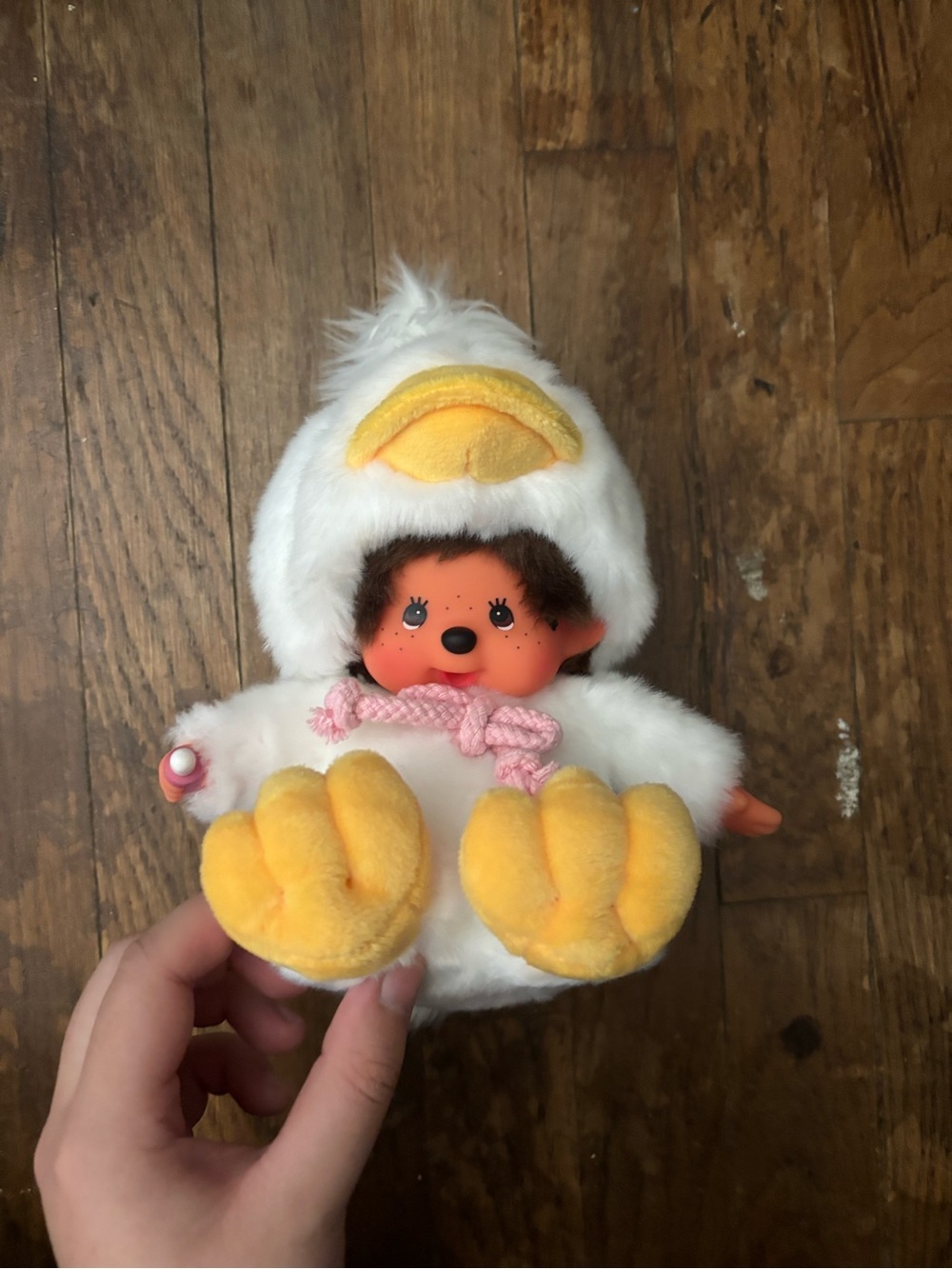 monchhichi duck outfit doll